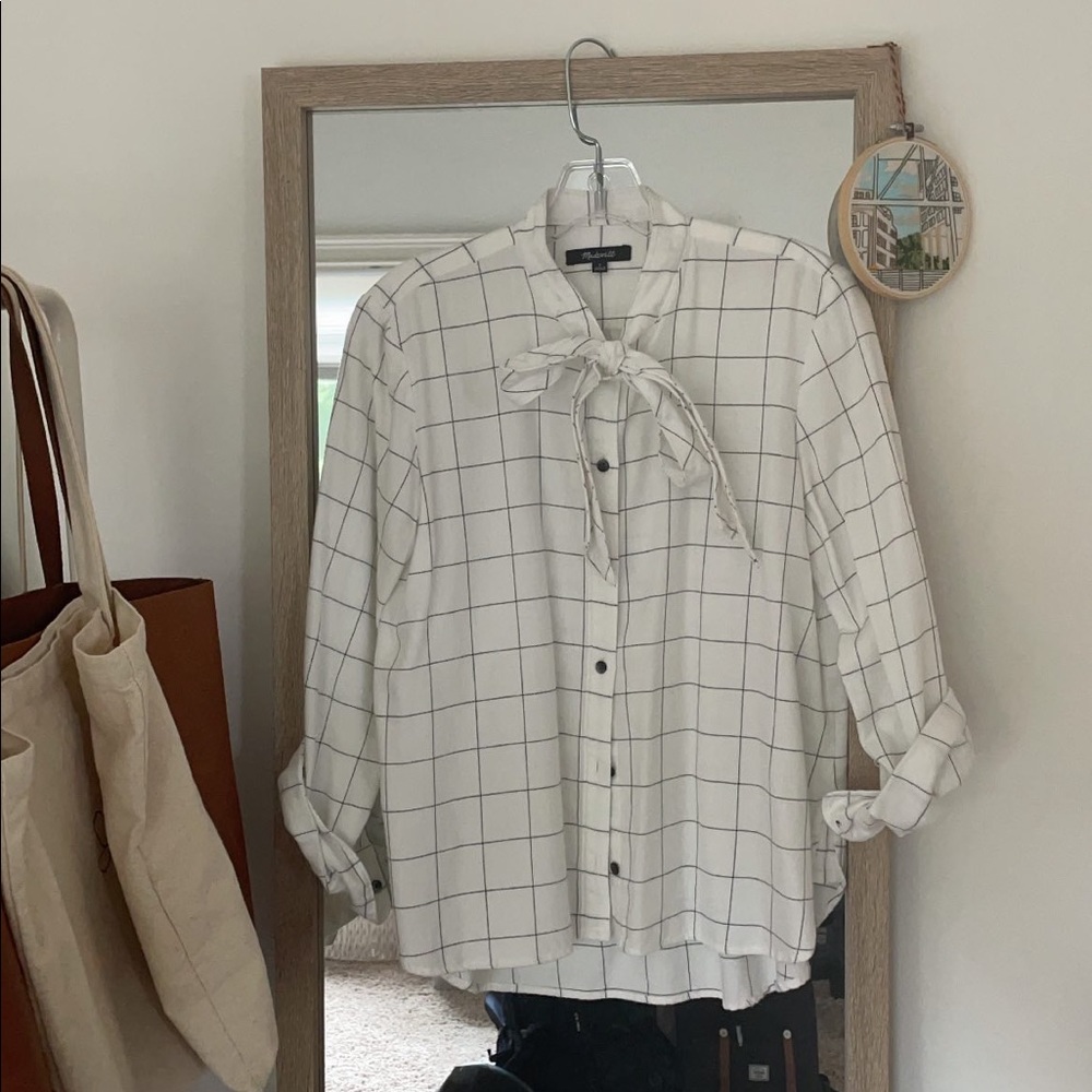 Madewell Windowpane Flannel